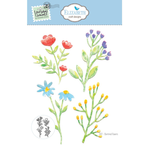 Elizabeth Craft Designs Postage Stamps Dies Everything's Blooming
