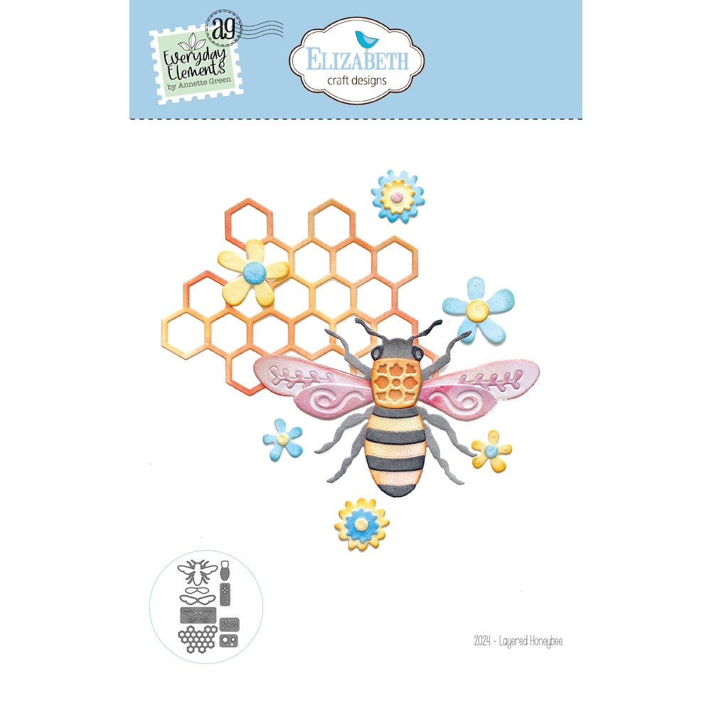 Elizabeth Craft Designs Layered Honeybee Dies Everything’s Blooming 2024