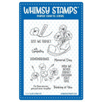 Whimsy Stamps Poppy Remembrance Clear Stamps CWSD206a