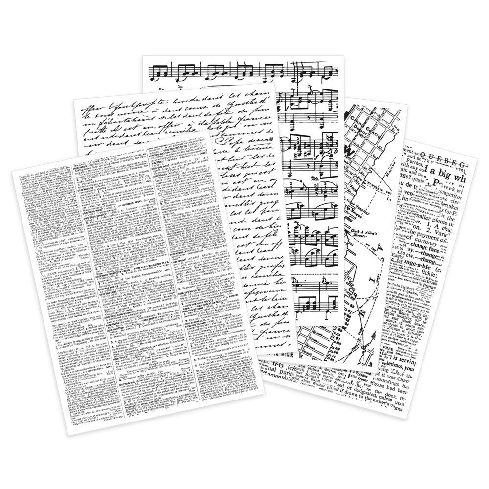 Hero Arts Collage Backgrounds Hero Transfers Set RT107