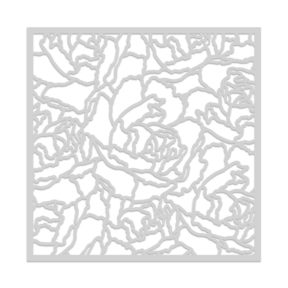 Hero Arts Artistic Peony Stencil SA233
