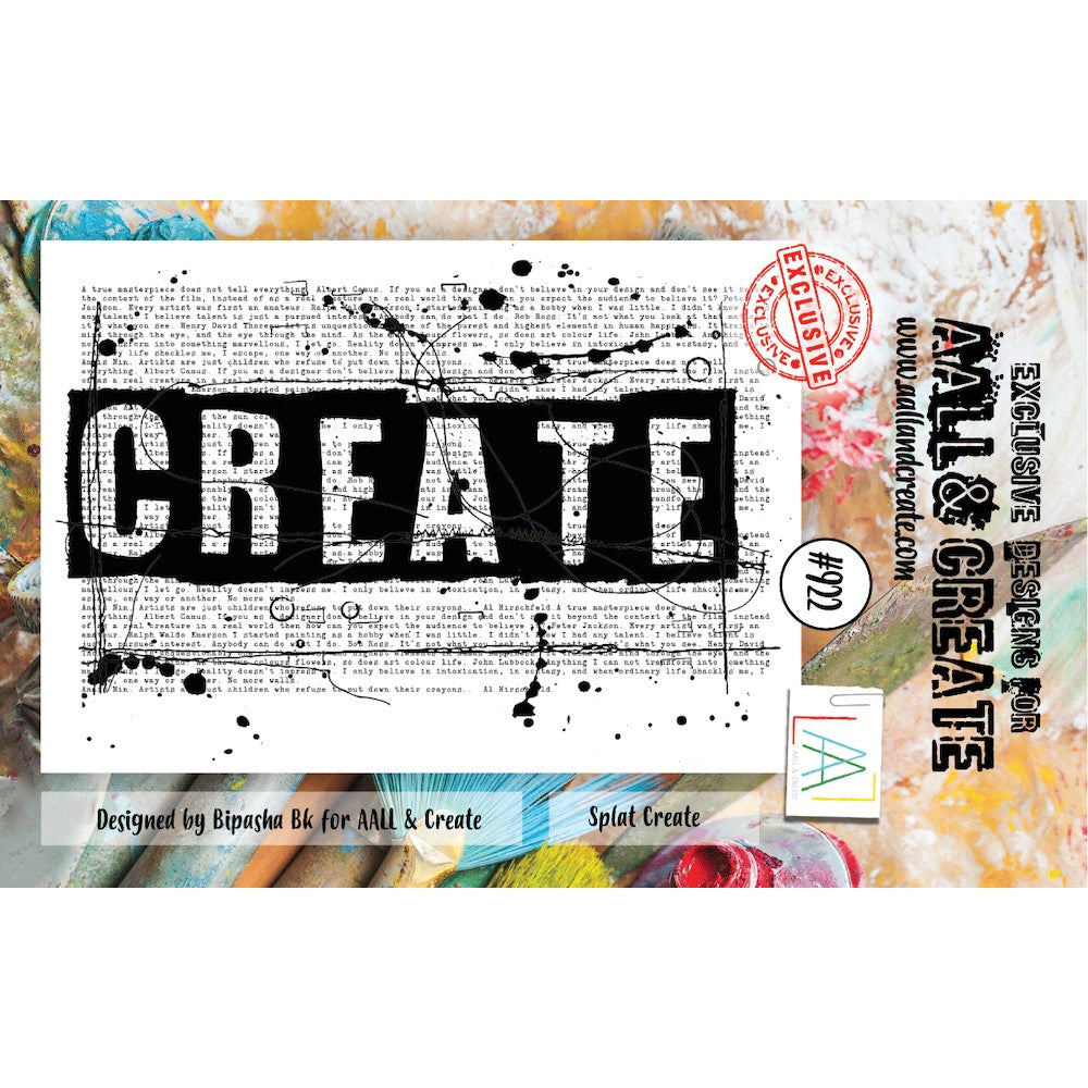 AALL & Create Splat Create A7 Clear Stamp aall922