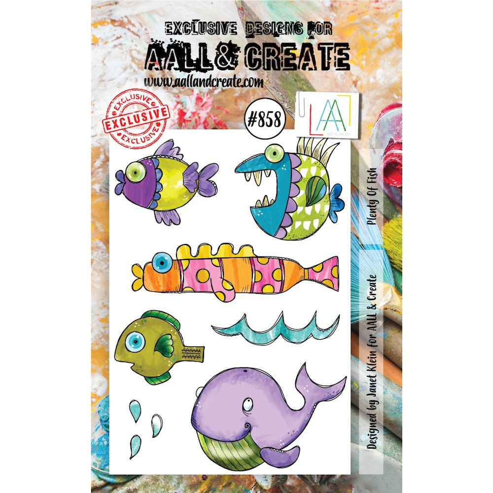 AALL & Create Plenty of Fish A7 Clear Stamps aall858