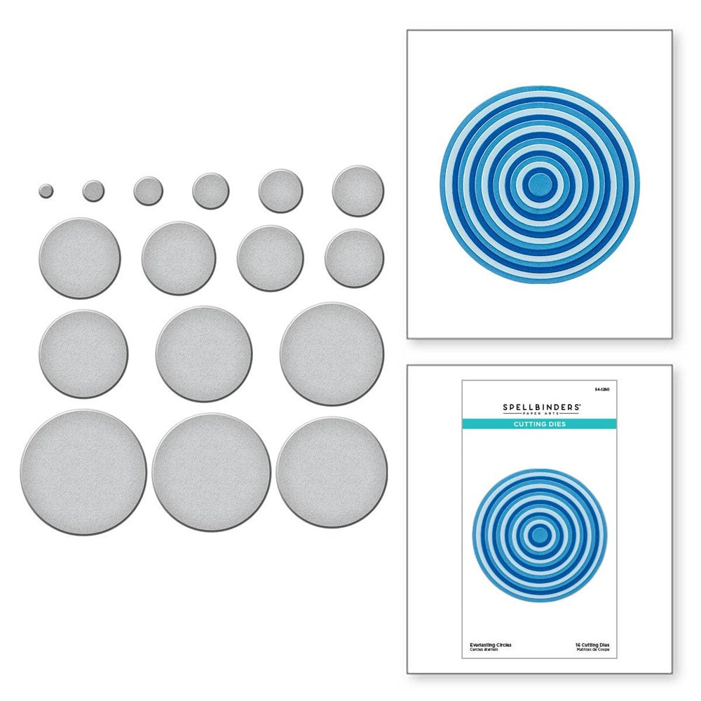 S4-1280 Spellbinders Everlasting Circles Etched Dies indovidual dies