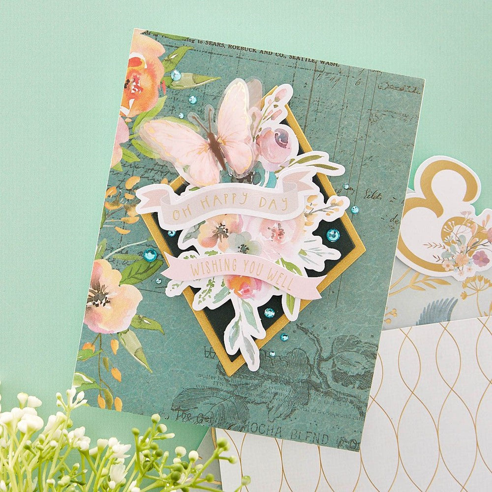 SCS-278 Spellbinders Dimensional Butterfly Stickers wishing you well