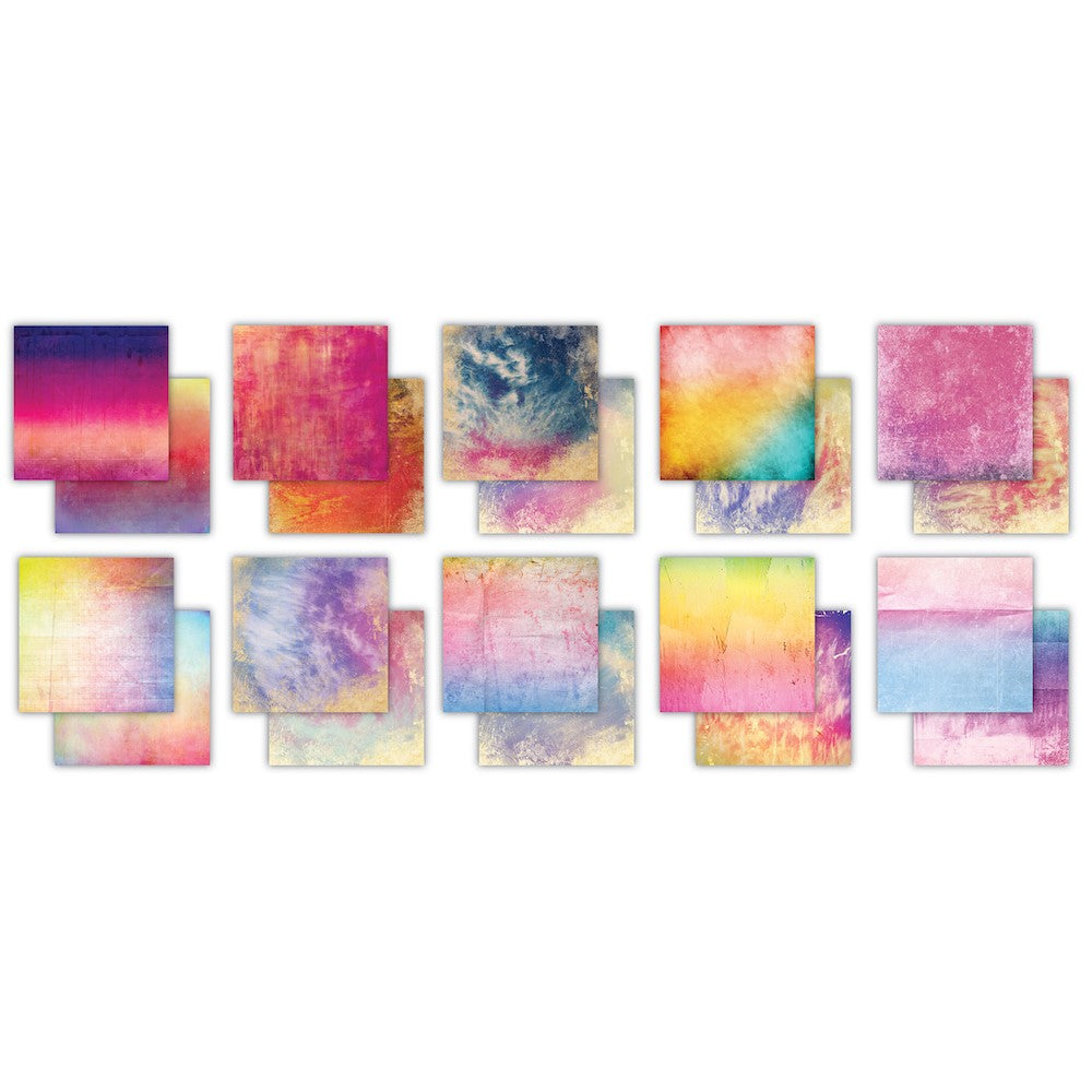 Craft Consortium Retro Summer 6 x 6 inch Paper Pad CCEPAD025B close detail
