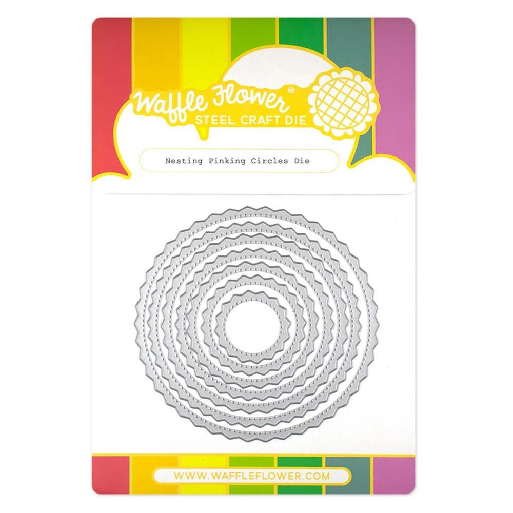 Waffle Flower Nesting Pinking Circles Dies 421349