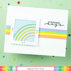 Waffle Flower Pinking Squares Frames Dies 421345 hugs