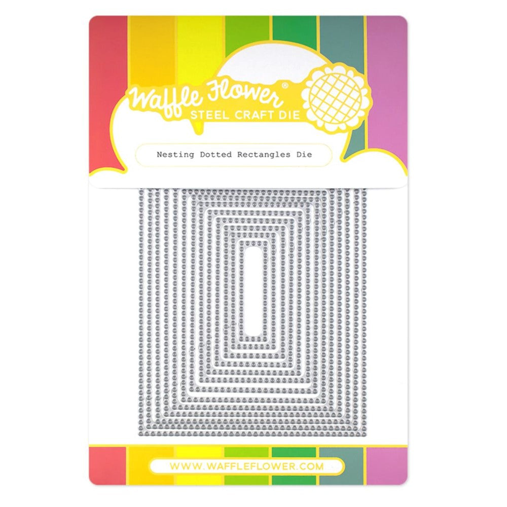 Waffle Flower Nesting Dotted Rectangle Dies 421342