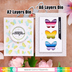 Waffle Flower Additional A6 Layer Dies 421339 sending hugs