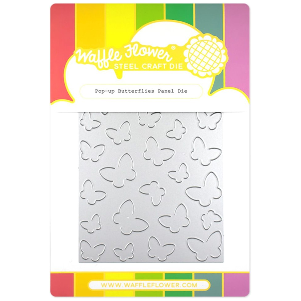 Waffle Flower Pop Up Butterflies Panel Die 421327