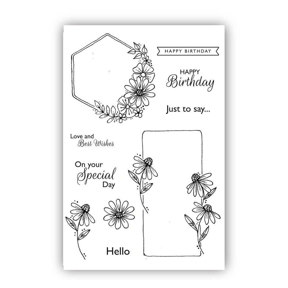 Julie Hickey Designs Special Day Florals Clear Stamps JH1069
