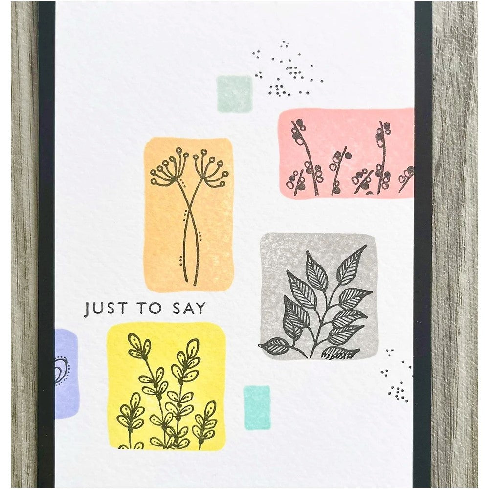 Julie Hickey Designs Inspiried by Linda Clear Stamps JH1072 just to say