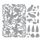 S7-230 Spellbinders Delicate Floral Hummingbirds Etched Dies