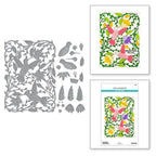 S7-230 Spellbinders Delicate Floral Hummingbirds Etched Dies close detail