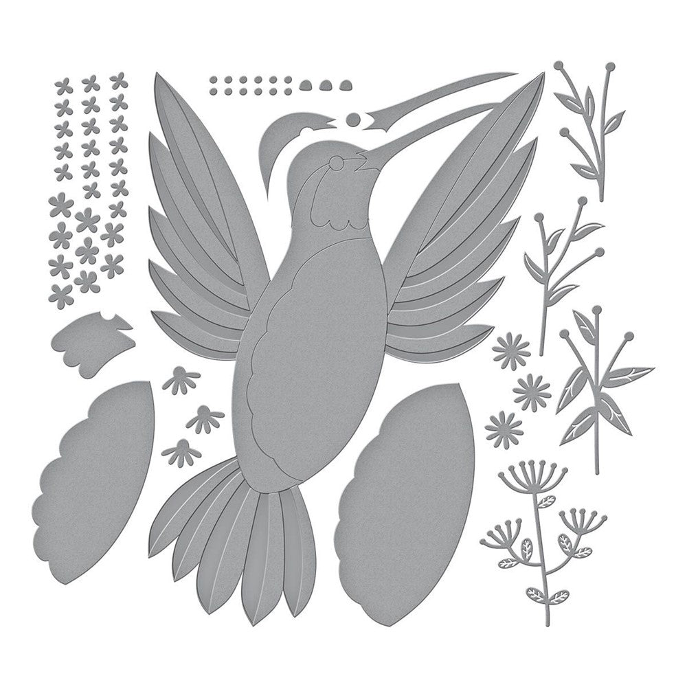 S7-231 Spellbinders Hummingbird Card Creator Etched Dies