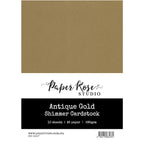 Paper Rose Antique Gold Shimmer A5 Cardstock 29557
