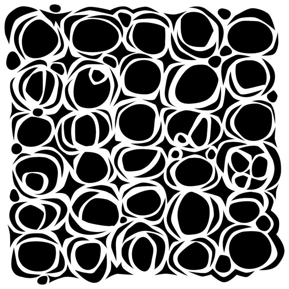 The Crafter's Workshop Circles Nested 6x6 Stencil tcw1068s