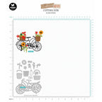 Studio Light Sunflower Bicycle Dies Sunflower Kisses Collection slskcd526 sizing