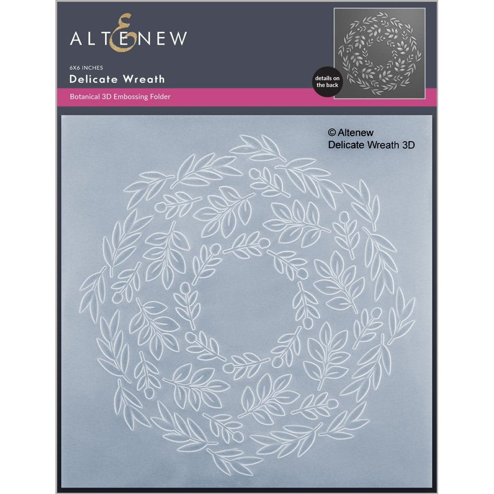 Altenew Delicate Wreath 3D Embossing Folder alt7733