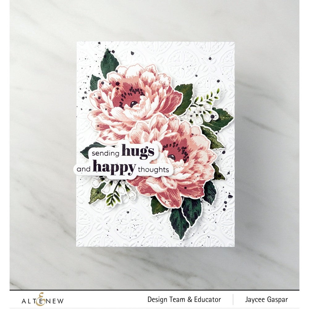 Altenew Luxurious Motifs 3D Embossing Folder alt7721 hugs