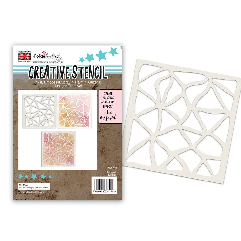 Polkadoodles Tangled Layering Stencil pd8745