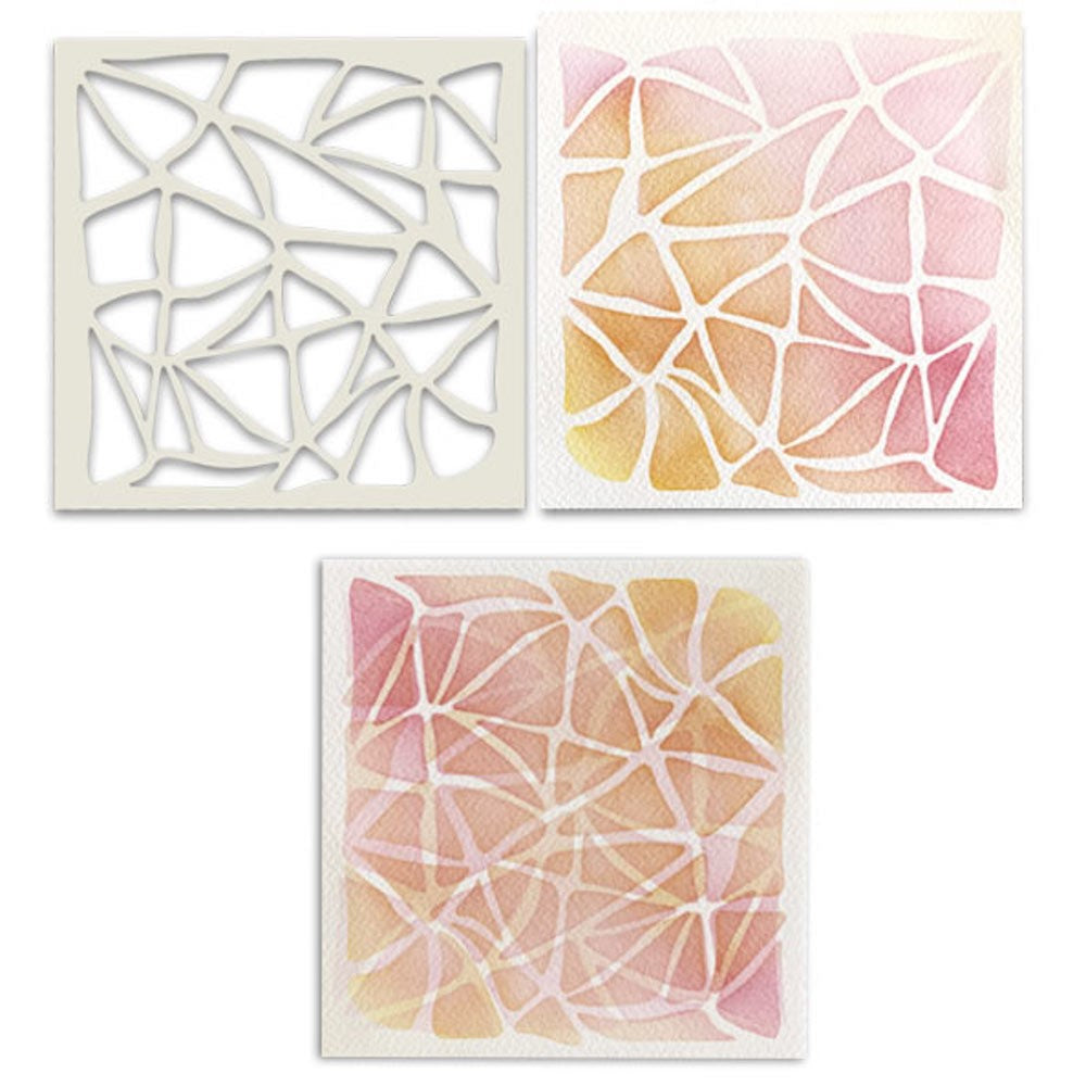 Polkadoodles Tangled Layering Stencil pd8745 close detail