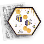 Polkadoodles Flowers and Things Stamp Soup Clear Stamps pd8742 bees
