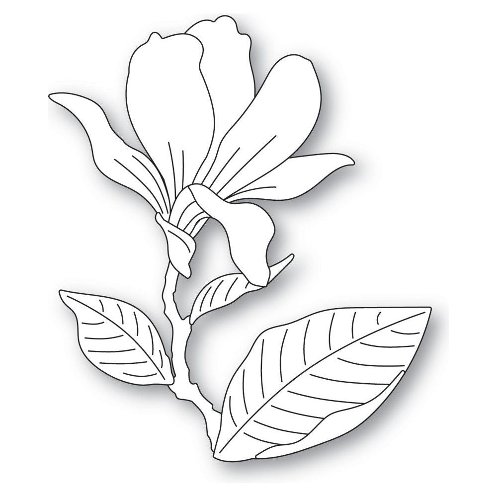 Memory Box Magnolia Blooming Bud Dies 94716 large detail