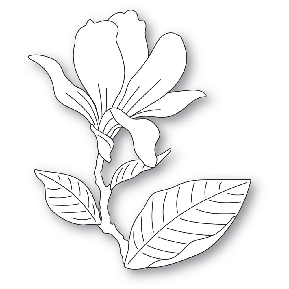 Memory Box Magnolia Blooming Bud Dies 94716 large detail