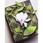 Memory Box Magnolia Blooming Bud Dies 94716 plaid