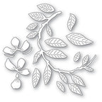 Memory Box Curved Magnolia Branch Dies 94719 die pieces