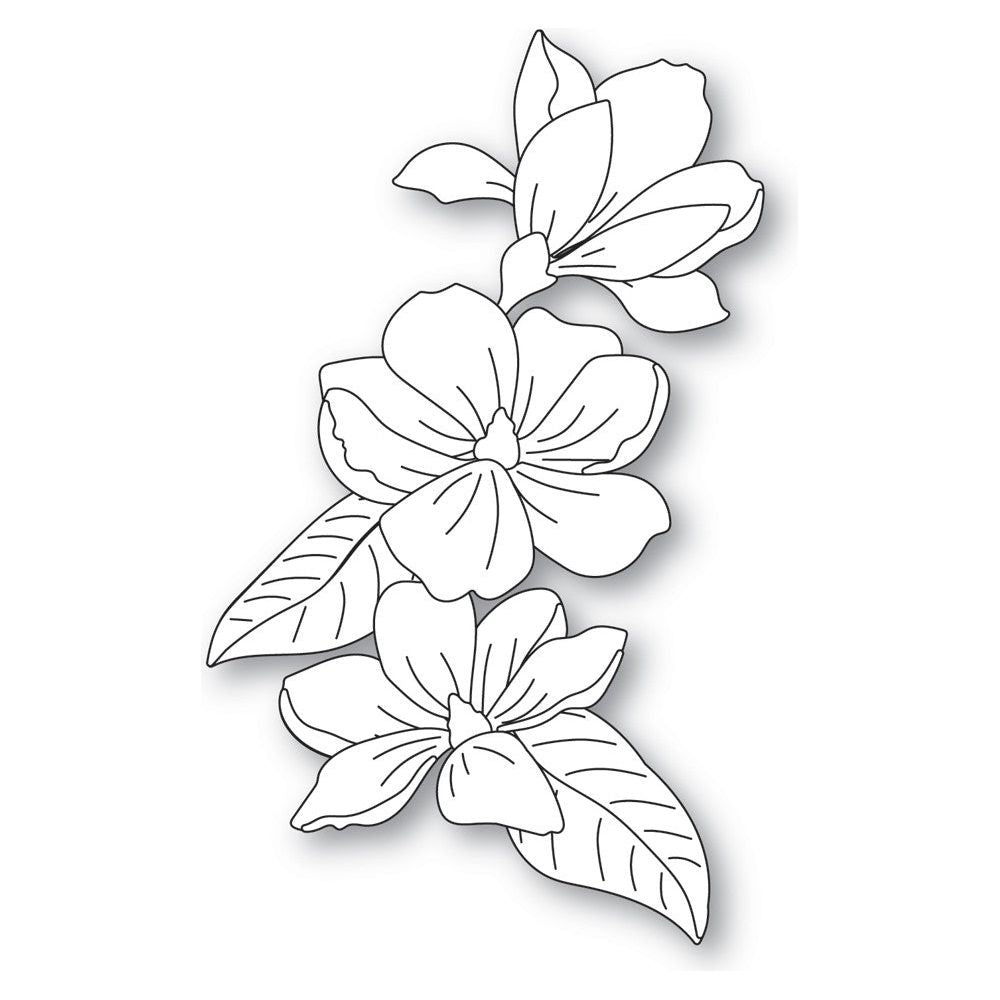 Memory Box Memory Box Magnolia Blossom Trio Dies 94720 close detail