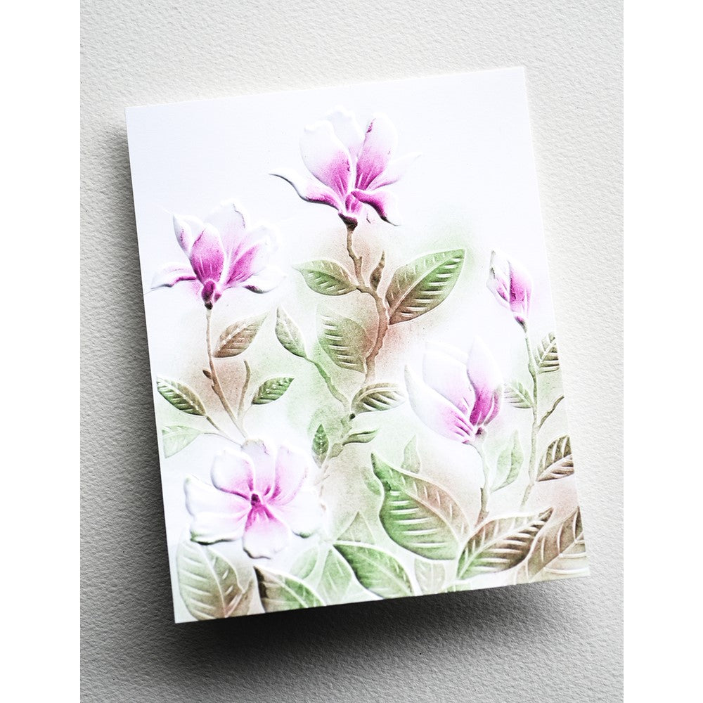 Memory Box Marvelous Magnolia 3D Embossing Folder and Cutting Dies ef1035