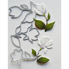 Memory Box Marvelous Magnolia 3D Embossing Folder and Cutting Dies ef1035 dies