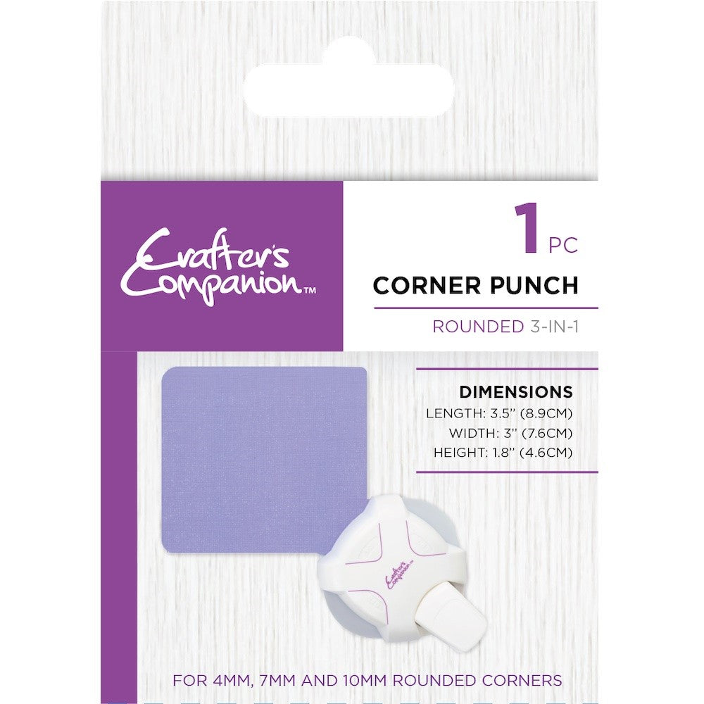Crafter's Companion 3 In 1 Rounded Corner Punch cc-cpt-rouc