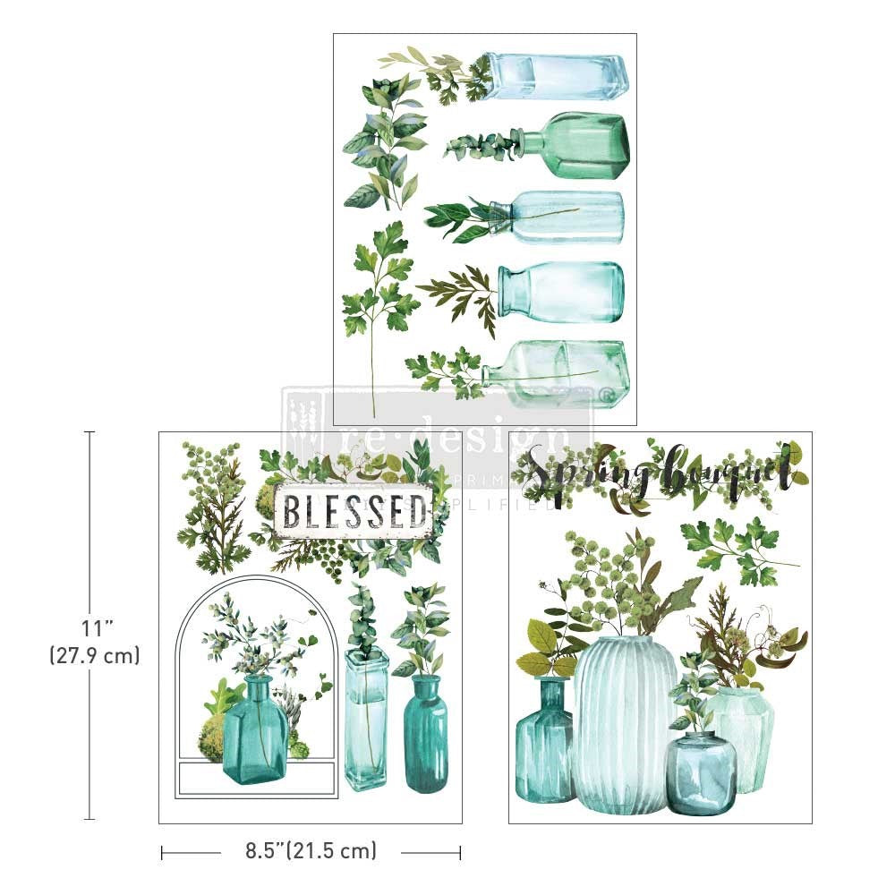 Prima Marketing Vintage Greenhouse ReDesign Middy Transfers 659271