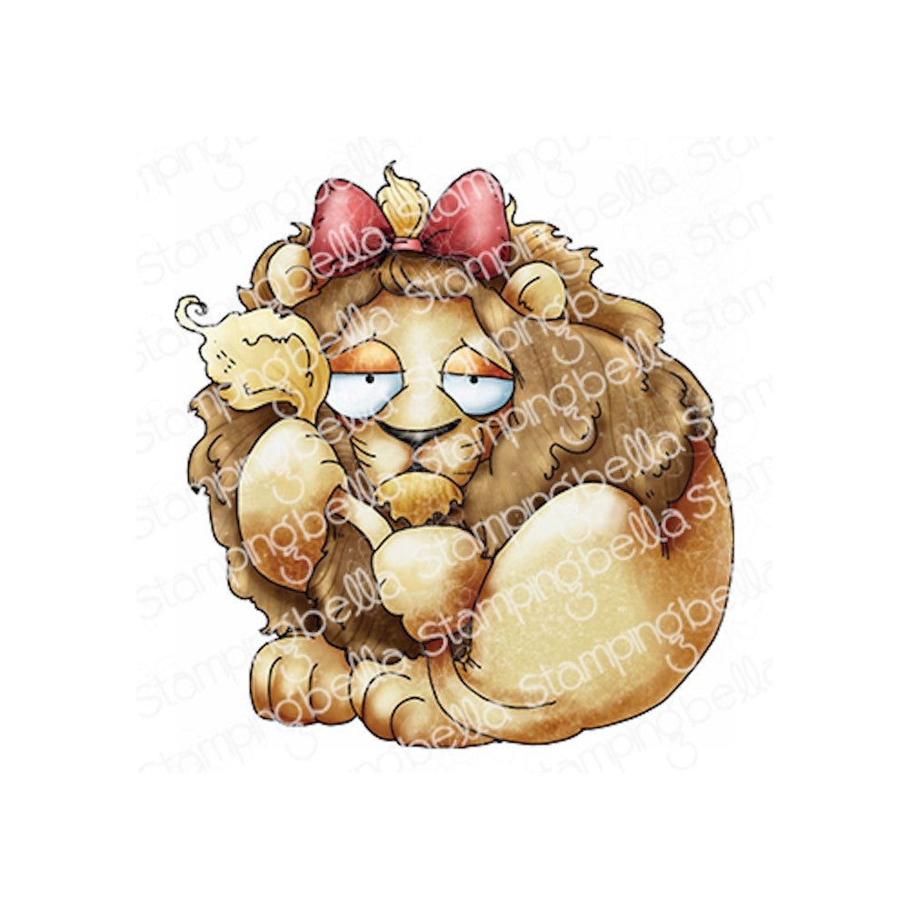 Stamping Bella Oddball Oz Cowardly Lion Cling Stamp eb1226