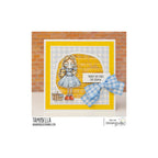 Stamping Bella Oddball Oz Dorothy and Toto Cling Stamps eb1227 gingham