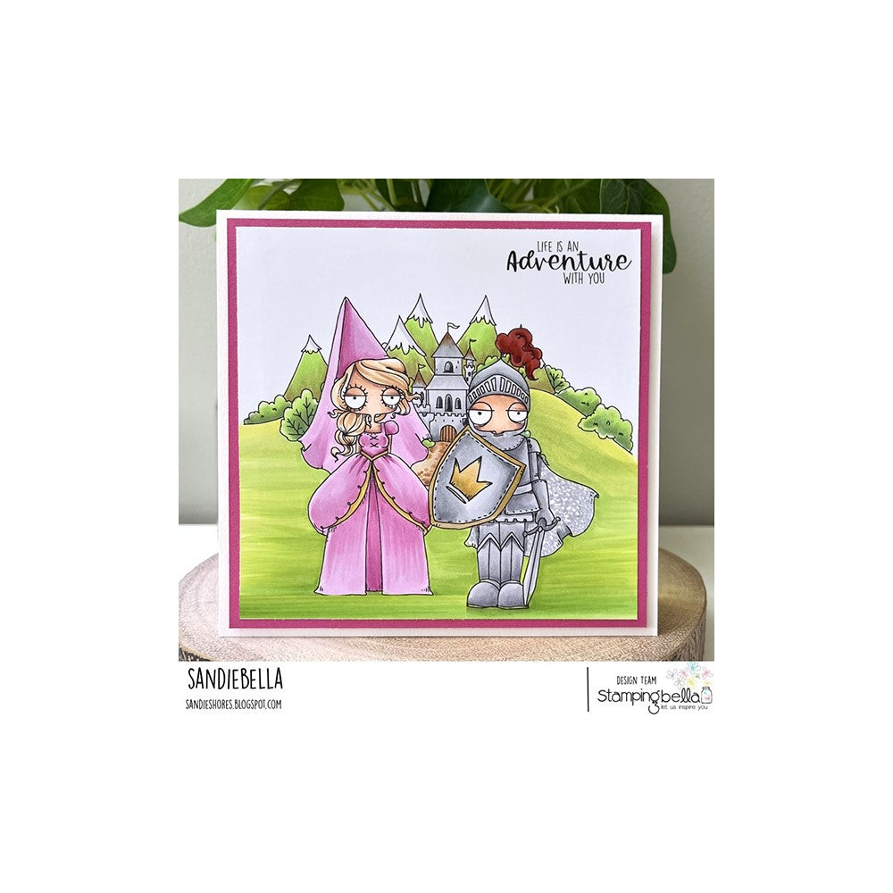 Stamping Bella Oddball Fairytale Princess Cling Stamp eb1225 castle