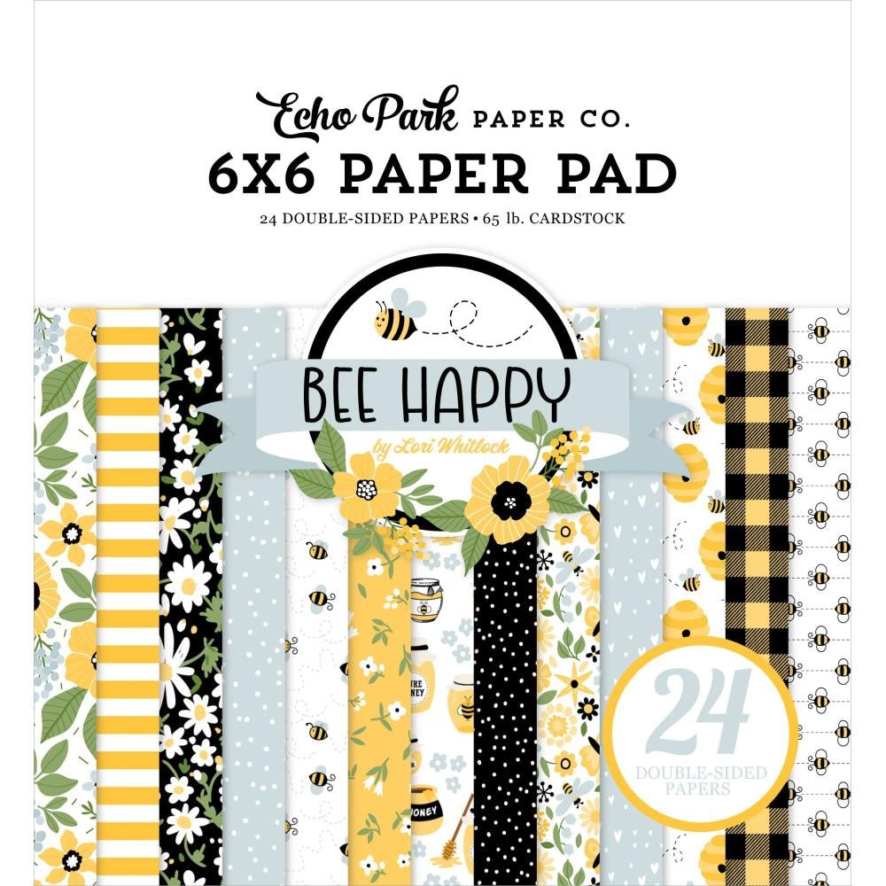 Echo Park Bee Happy 6 x 6 Paper Pad bh319023