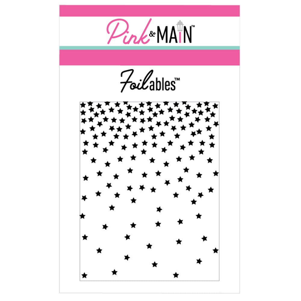 Pink and Main Falling Stars Foilable Panels pmf058