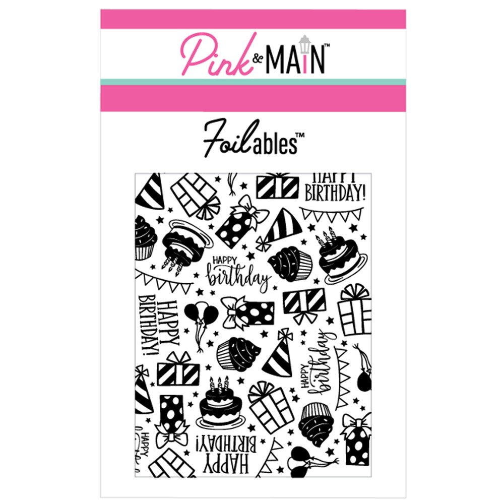 Pink and Main Birthday Images Foiliable Panels pmf064