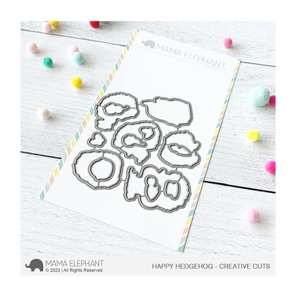 Mama Elephant Happy Hedgehog Creative Cuts Steel Dies