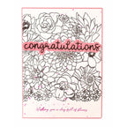 Studio Light Summer Bouquet Clear Stamp slesstamp424 congratulations