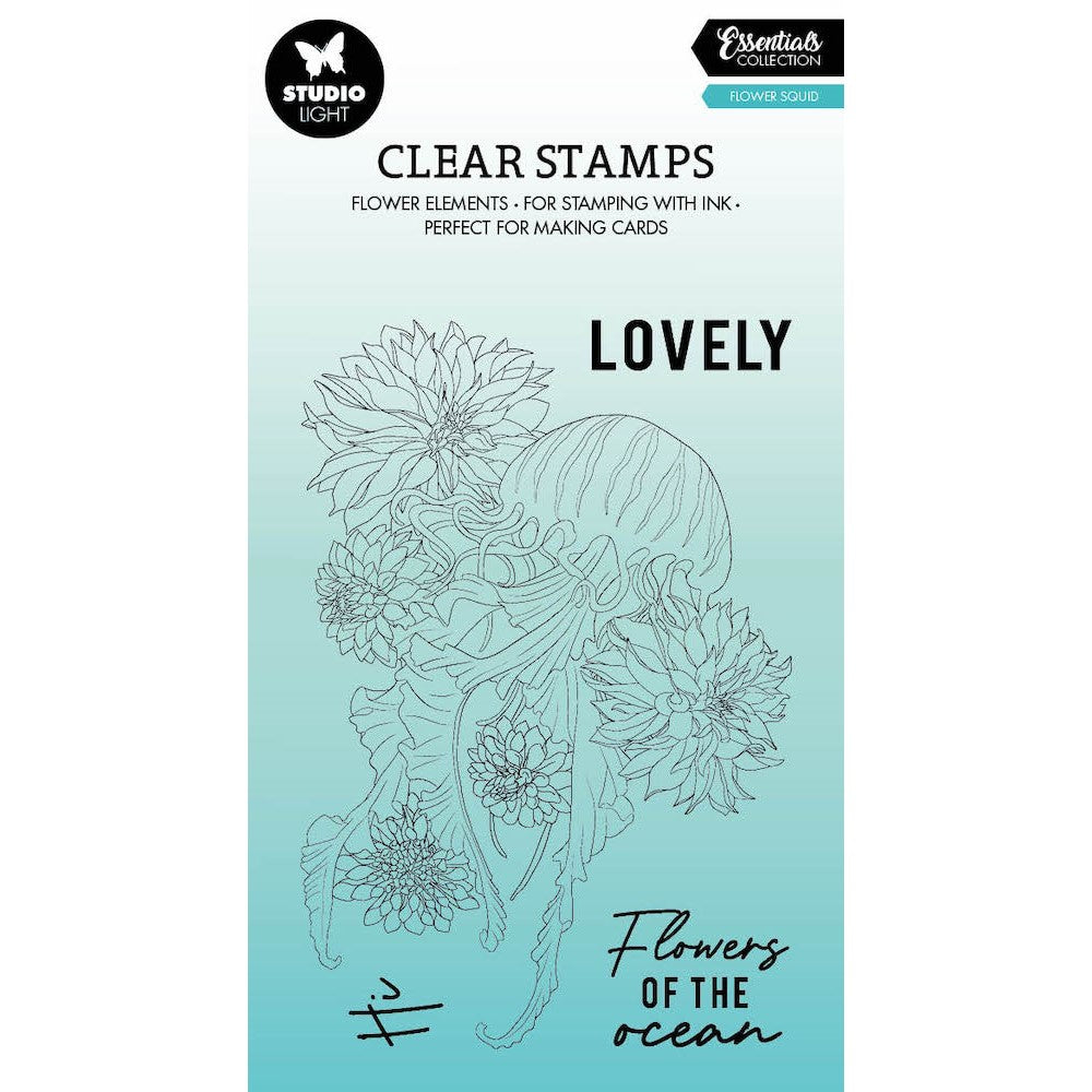 Studio Light Flower Squid Clear Stamps slesstamp429