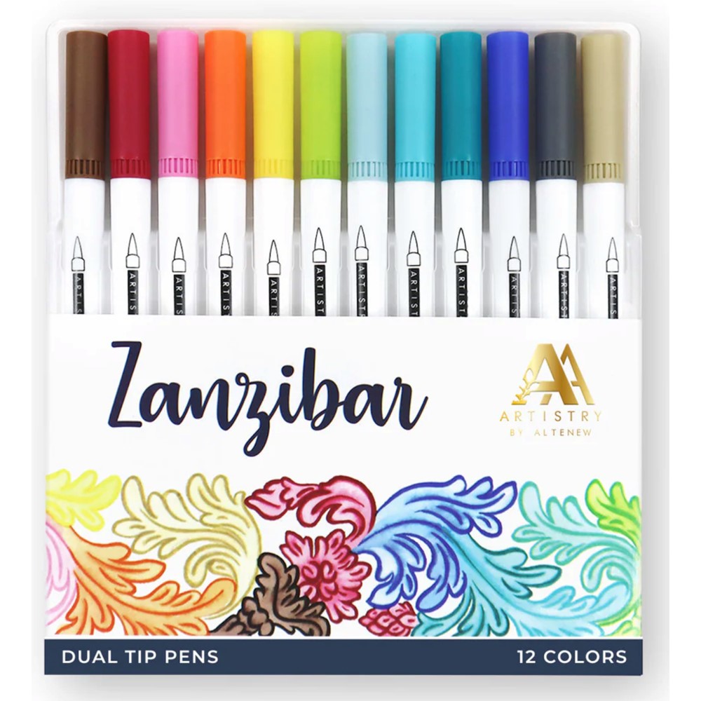 Altenew Zanzibar Water Based Dual Tip Pens ALT6462