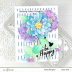 Altenew Craft a Flower Zinnia Layering Dies ALT7703 be happy