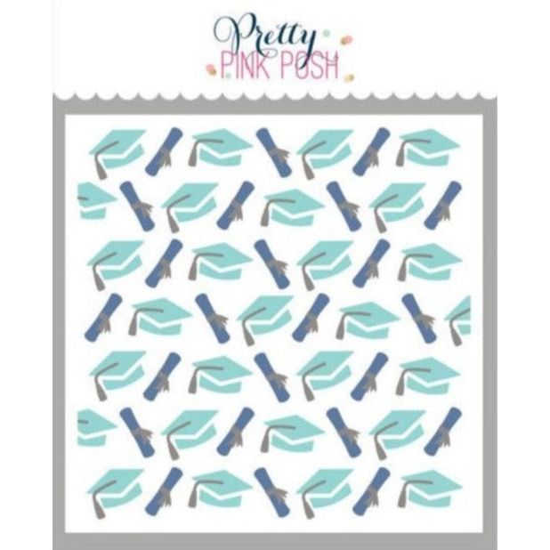 Pretty Pink Posh Layered Graduation Stencils color detail