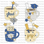 Pretty Pink Posh Graduation Mug Additions Dies decoration detail